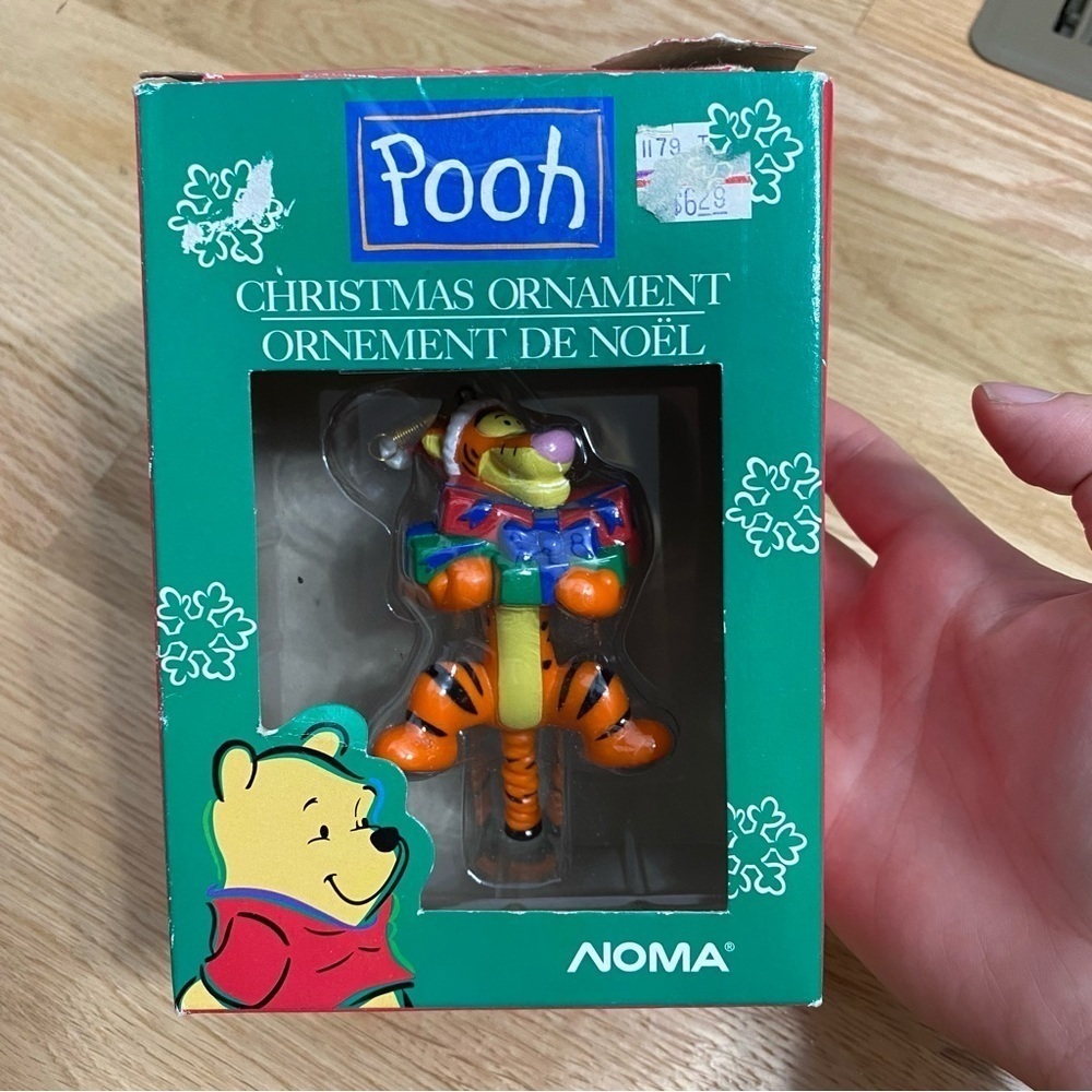 Pooh Christmas Ornament Tigger Vintage 90s Orange Disney Noma